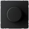 Светорегулятор (диммер) поворотно-нажимной Systeme Electric ArtGallery, LED, RC, 400Вт, карбон  GAL001023