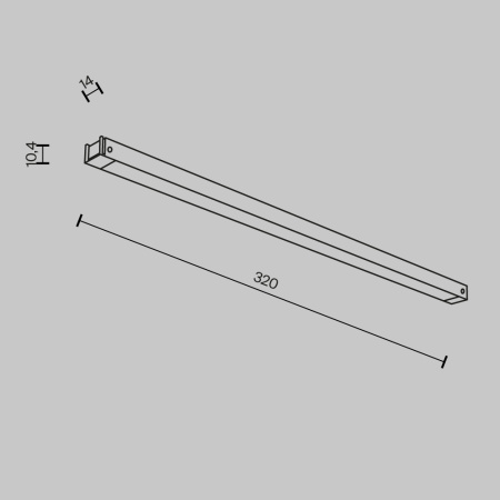 Трековый магнитный светодиодный светильник Maytoni Basity Basis TR173-1-8WTW-B