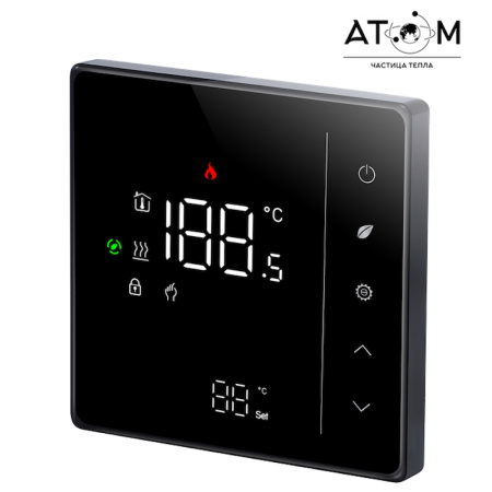 Терморегулятор ATOM Alpha ECO Light черный (CN2317)