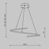 Люстра светодиодная Maytoni Curve MOD242PL-L33BSK