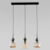 Подвесной светильник со стеклянными плафонами TK Lighting 11147 Sophia Green Cognac