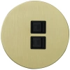 Интернет розетка RJ45 внутр. монтажа (золото) Salvador ART EU040107