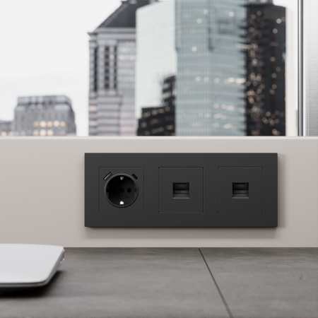 W5120108 Werkel Werkel механизмы черные матовые