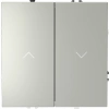 Выключатель для жалюзи 10А Voltum S70 сталь Soft touch пластик (VLS020705)