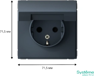 GAL000746 Systeme Electric Schneider Electric ArtGallery цвет грифель