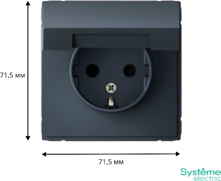 GAL000746 Systeme Electric Schneider Electric ArtGallery цвет грифель