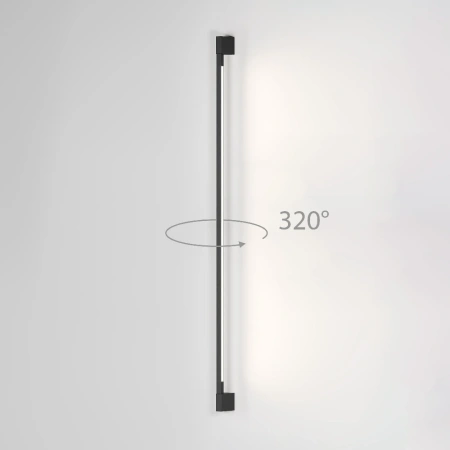 Светильник садово-парковый поворотный Argos 12W 4000K черный Elektrostandard 35121/D