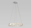 Светодиодная хрустальная люстра Eurosvet 101004 LED никель хрусталь Strotskis