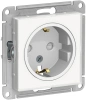 Розетка с заземлением со шторками Systeme Electric AtlasDesign Art 16А, БЕЛЫЙ ATN200145