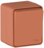 Выключатель 1-клавишный Systeme Electric AtlasDesign PROFI IP54 О/У, сх.1, 10АХ, ТЕРРАКОТОВЫЙ ATN547011