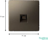 GAL000683 Systeme Electric Schneider Electric ArtGallery цвет мокко