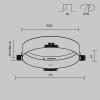 Основание для безрамочной установки светильника Zon в ГКЛ Maytoni Downlight DLA032-TRS36-W