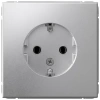 Розетка с заземлением Systeme Electric ArtGallery, 16А, алюминий  GAL000343