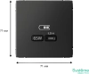 GAL001427 Systeme Electric Schneider Electric ArtGallery цвет базальт