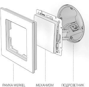 W1110002 Werkel Werkel механизмы никель глянцевый