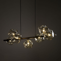 Подвесной светильник со стеклянными плафонами TK Lighting 11033 Lava Brown