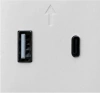 Розетка usb+type C 2-ух модульная MEITON A4287C2