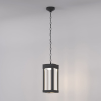 Уличный подвесной светодиодный светильник Frame LED IP54 Elektrostandard 1528 TECHNO LED серый
