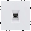 Розетка Ethernet RJ45 Cat.6, белый глянцевый Kollinger Eclipse EC-017WG