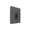 Розетка С/У с ЗК и зар.устр.USB А+С 20Вт (250В, 16А, защ.шт.), Вулканический пепел Systeme Electric Infinity (FSE000732)