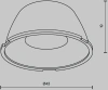 Линза 43мм для встраиваемого светильинка 36Вт Maytoni Downlight LensD43-36