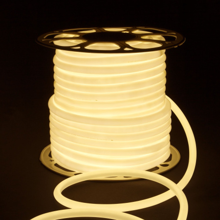 Светодиодный гибкий неон 220 В 9.6 Вт/м 144 Led/м 2835 IP67, круглый дневной белый 4200 K, 50 м Elektrostandard Гибкий неон 220V 9,6W 144Led 2835 IP67 круглый дневной белый, 50 м