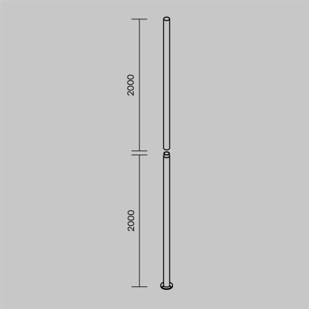 Уличный опорный столб Maytoni Pillar O473P-GF