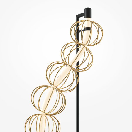 Торшер светодиодный Maytoni Golden Cage MOD216FL-L38G3K