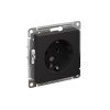 Розетка с заземлением Systeme Electric AtlasDesign 16А, карбон ATN001043