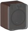 Розетка Systeme Electric AtlasDesign PROFI IP54 О/У с заземлением со шторками, 16А, КОРИЧНЕВЫЙ ATN546045
