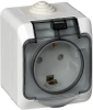 Розетка с заземлением со шторками 16А Systeme Electric Etude, БЕЛЫЙ PA16-044B