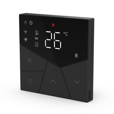 Терморегулятор Warmshtein Line Wi-Fi черный (CN2660)
