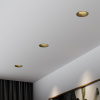 Светильник встраиваемый светодиодный Bliss 15W 4000K латунь Elektrostandard 25070/LED