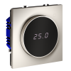 Терморегулятор электронный с индикацией с датчиком для теплого пола Voltum S70 пластик/стекло кашемир Soft touch (VLS070103)