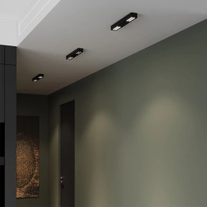 Светильник потолочный светодиодный Tend 16W 4000K черный Elektrostandard 25115/LED