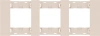 Рамка 3 пост MEITON песочный матовый AA4802M3AM