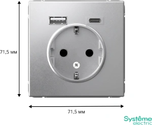 GAL000332 Systeme Electric Schneider Electric ArtGallery цвет алюминий