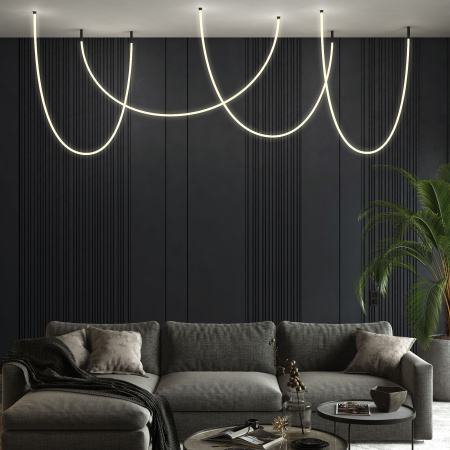 Гибкий неон 336Led 12W IP20 3000K Full light круглый теплый белый, 3 м Elektrostandard 24V 12W 336Led 2835 IP20