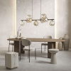Подвесной светильник со стеклянными плафонами TK Lighting 11037 Lava Brown