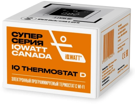 Терморегулятор IQ THERMOSTAT D black/white WI-FI (CN1971)