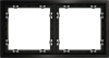 Рамка металлическая на 2 поста Voltum S70 METAL антрацит Soft touch (VLSM120212)