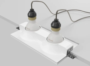 Светильник встраиваемый Maytoni Gyps Modern DL129-GU10-02-W