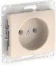 Розетка Systeme Electric Glossa без заземления без шторок, 16А, мех., быстрозажим. клем., БЕЖЕВЫЙ GSL000241S