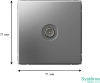GAL000991 Systeme Electric Schneider Electric ArtGallery цвет сталь