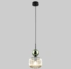 Подвесной светильник со стеклянным плафоном TK Lighting 11144 Sophia Green Cognac