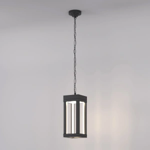 Уличный подвесной светодиодный светильник Frame LED IP54 Elektrostandard 1528 TECHNO LED серый