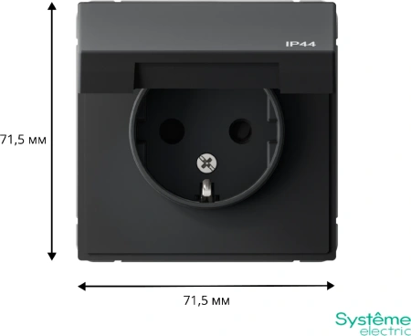 GAL441046 Systeme Electric Schneider Electric ArtGallery цвет карбон