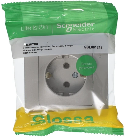 GSL001242 Systeme Electric Schneider Glossa платина