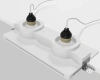 Светильник встраиваемый Maytoni Gyps Modern DL124-GU10-02-TRS-W