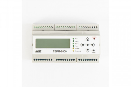 Терморегулятор программируемый AURA ТЕРМ 2000 на DIN-рейку для систем антиобледенения